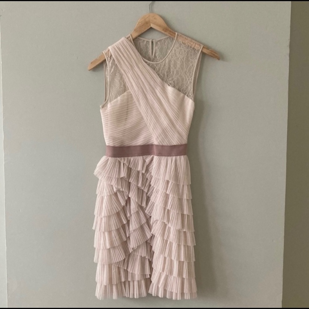 BCBG beige/ peach dress size 2
